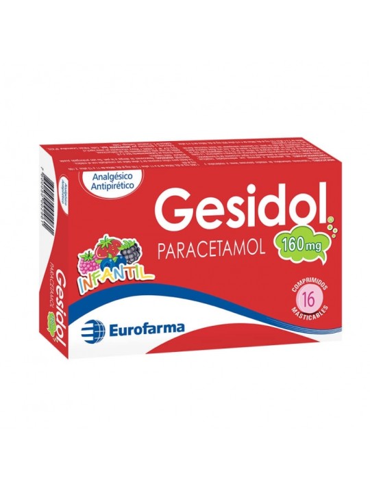 GESIDOL INFANTIL 160mg X16COM MAST