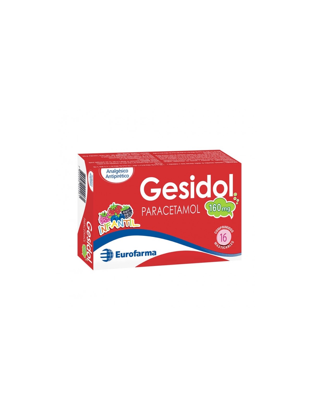 GESIDOL INFANTIL 160mg X16COM MAST