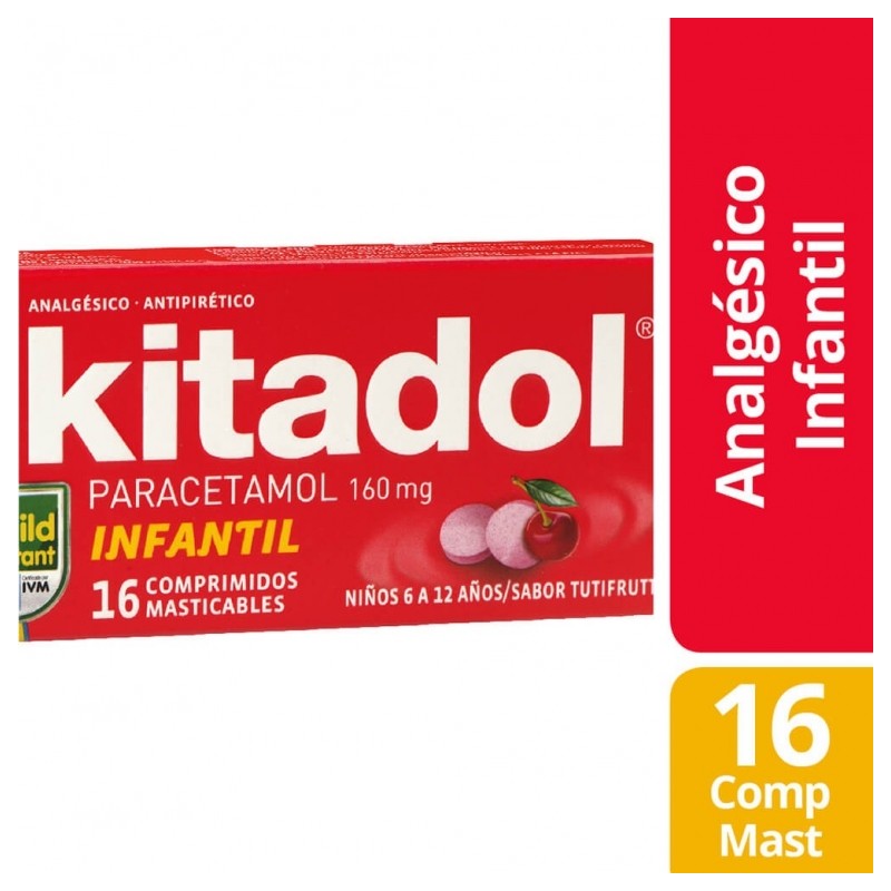 KITADOL NIÑOS 160mg X16COM.