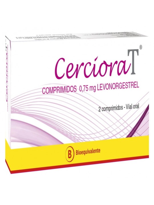 CERCIORA T COMPRIMIDOS 0,75 mg (LEVONORGESTREL)