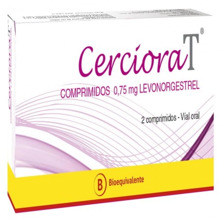 CERCIORA T COMPRIMIDOS 0,75 mg (LEVONORGESTREL)