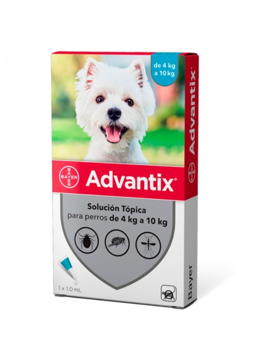 ADVANTIX X1 PIPETA 4-10KG