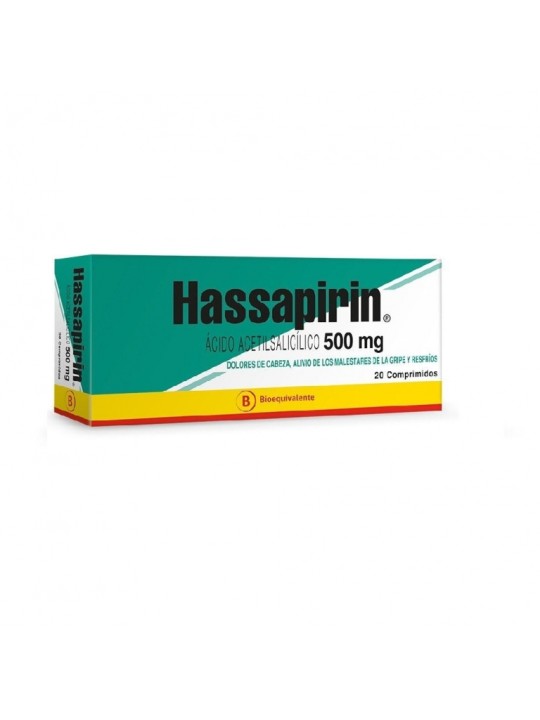 HASSAPIRIN 500MG X 20 COM