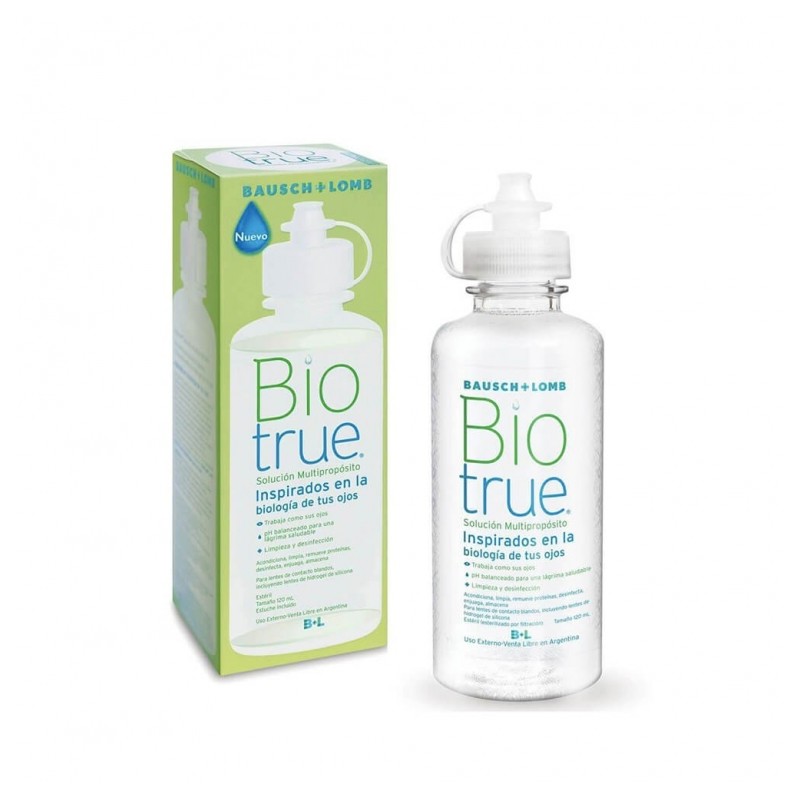 BIO TRUE SOL.LIM.LENTES CONTACTO X120ML