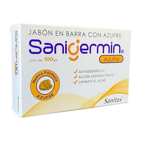 SANIGERMIN AZUFRE JAB 1% X 100 GR