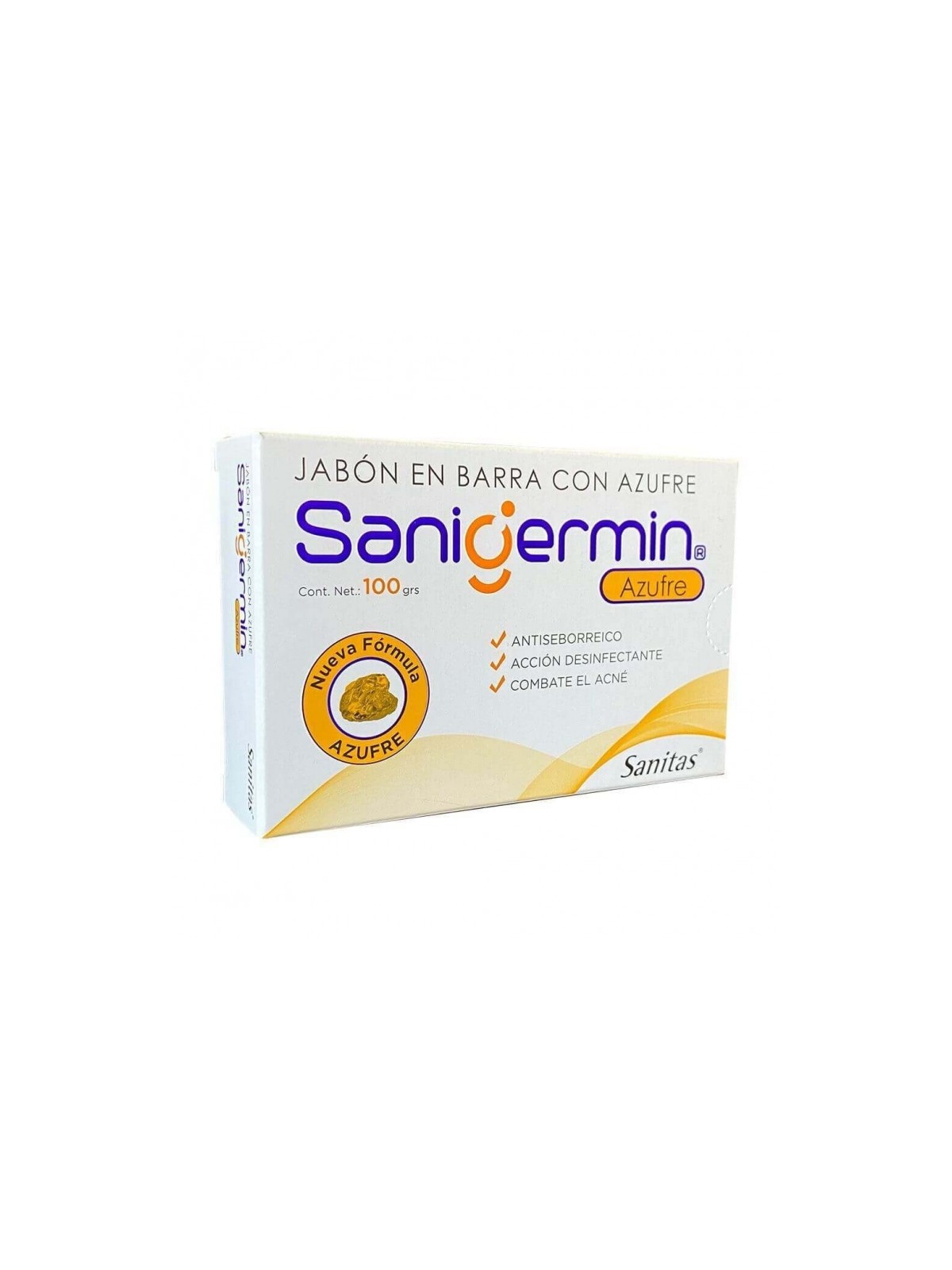 SANIGERMIN AZUFRE JAB 1% X 100 GR