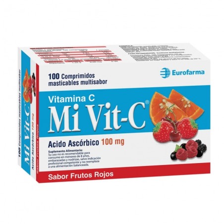 MIVIT C FRUT.ROJOS 100mg X100COM.MAST.