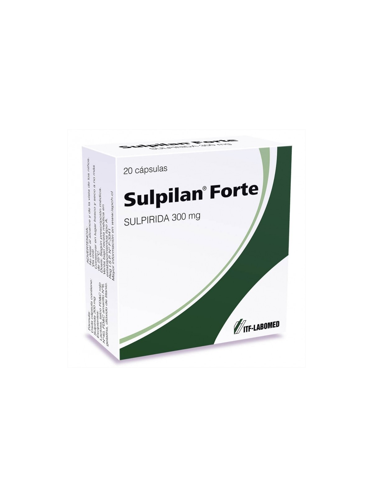 SULPILAN FTE.300mg X20CAP.