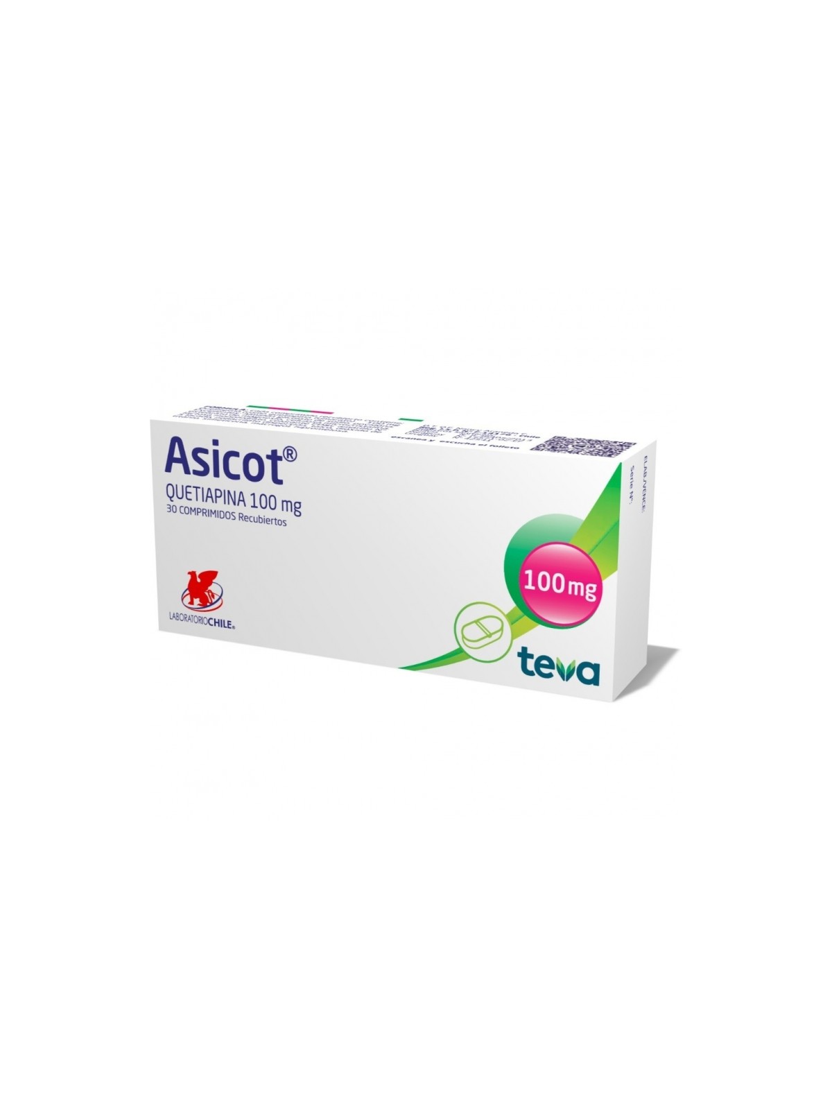 ASICOT 100mg X 30COM REC