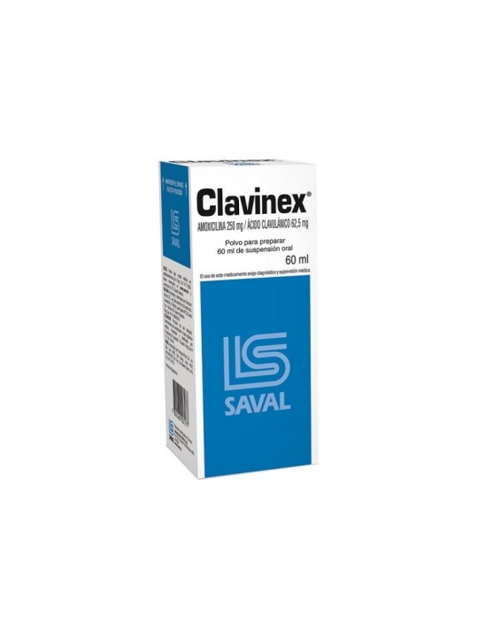 CLAVINEX 250-62,5MG/60 ML SOL ORAL