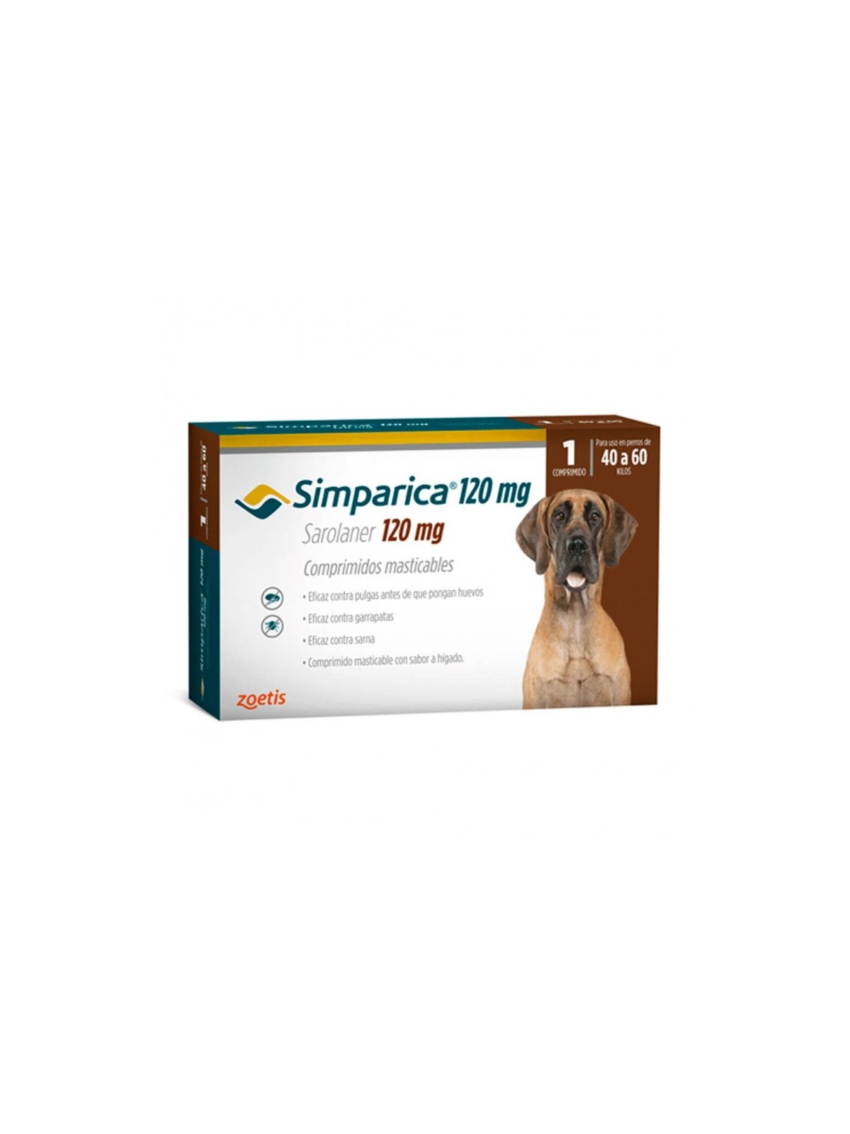 SIMPARICA 120MG PERRO 40-60KG X 1 COMP