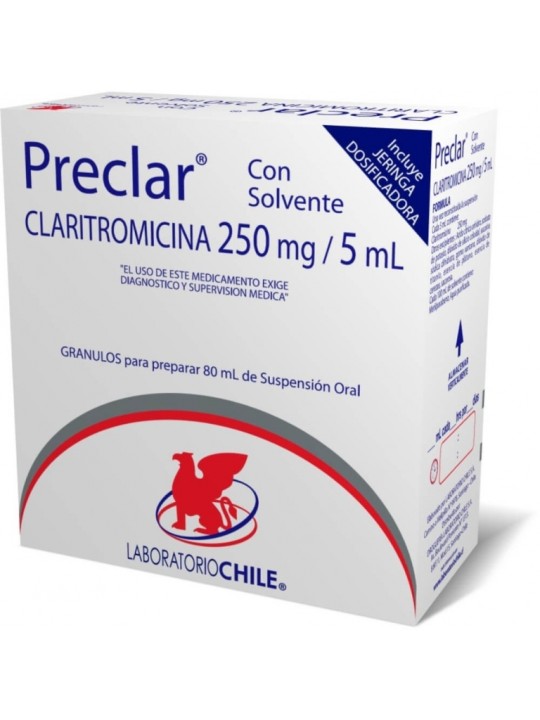 PRECLAR 250mg /5ml S:O  X80 ML