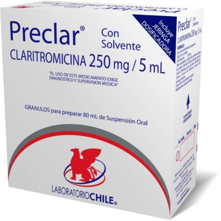 PRECLAR 250mg /5ml S:O  X80 ML