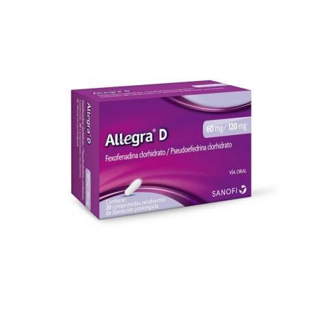 ALLEGRA D 60MG/120MG X 20 COM