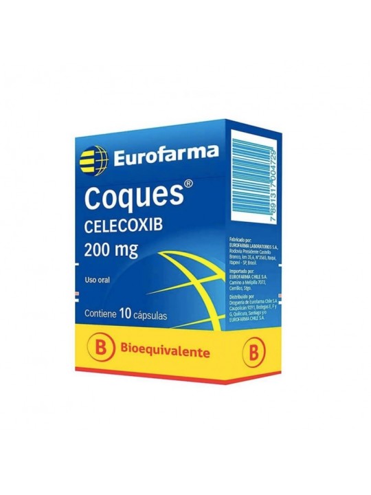 COQUES 200 MG X 10 CAP