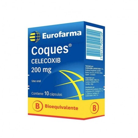 COQUES 200 MG X 10 CAP