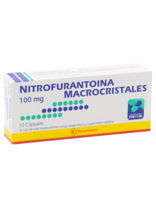 NITROFURANTOINA  100mg X10CAP.