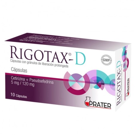 RIGOTAX-D 5mg/120mg X 10CAP