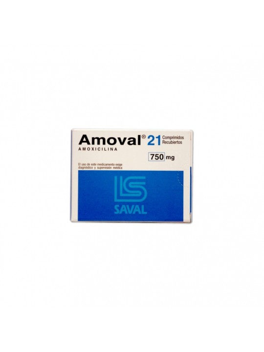 AMOVAL COM.750MG. 21