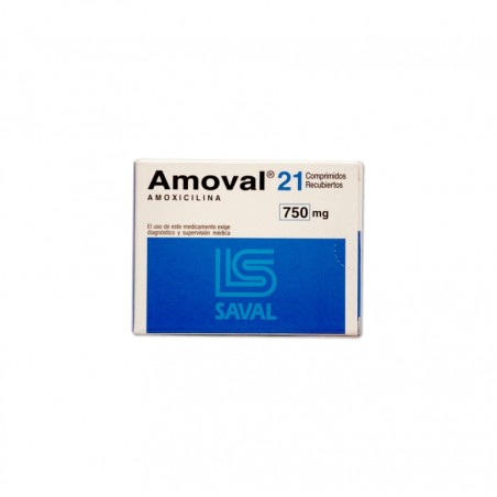 AMOVAL COM.750MG. 21