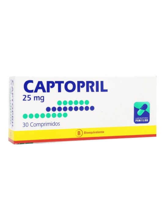 CAPTOPRIL 25mg X30COM.