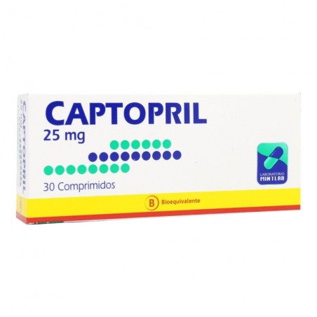 CAPTOPRIL 25mg X30COM.