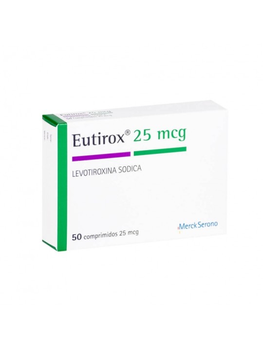 EUTIROX (R) 25mcg X50COM.