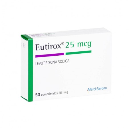 EUTIROX (R) 25mcg X50COM.