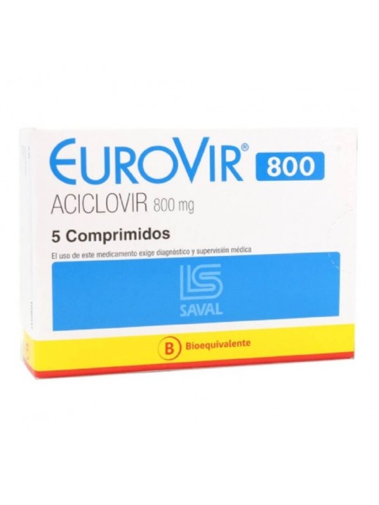 EUROVIR COM.800MG. 5