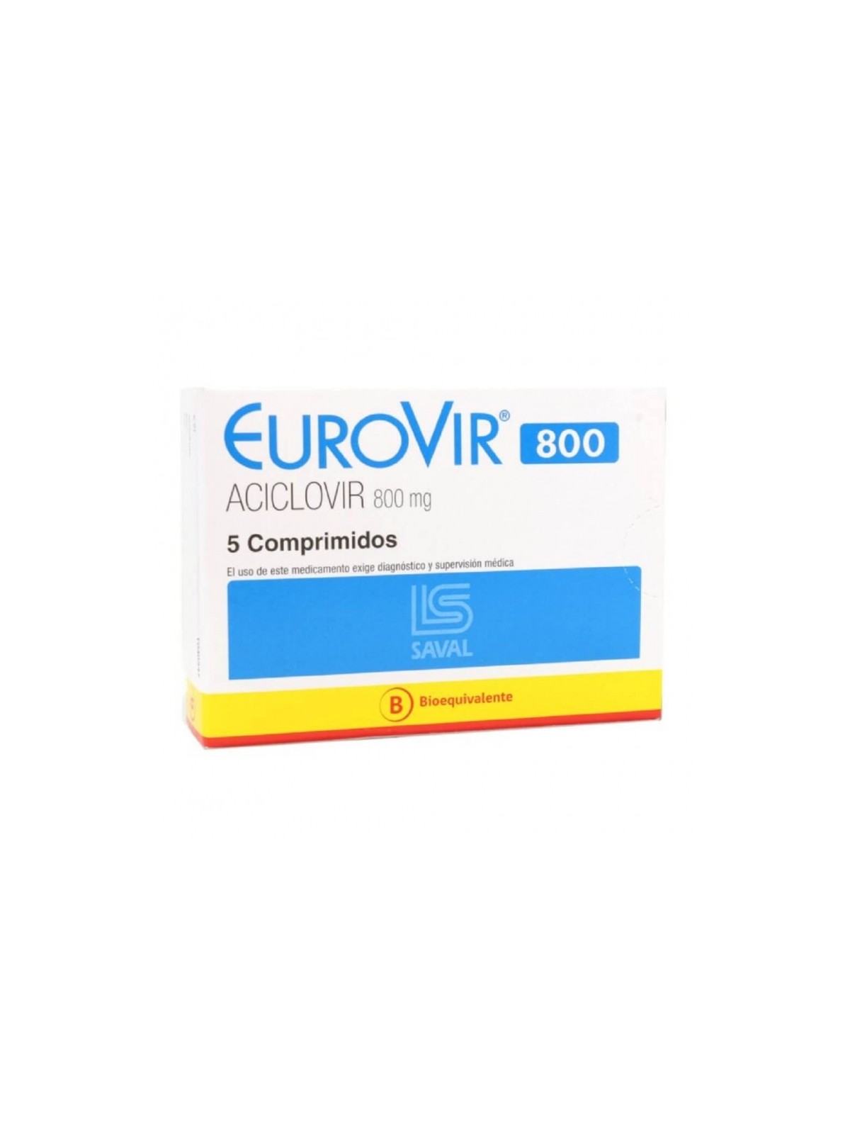 EUROVIR COM.800MG. 5