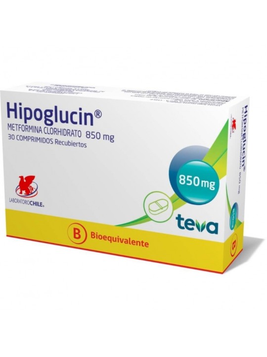 HIPOGLUCIN COM.850MG.30