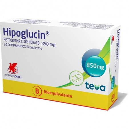 HIPOGLUCIN COM.850MG.30