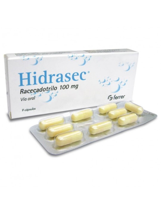 HIDRASEC 100MG X 9 CAP.