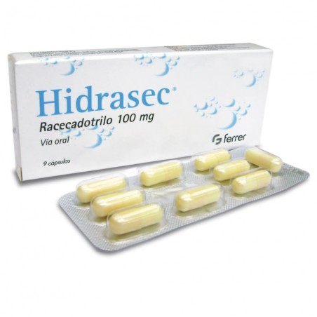 HIDRASEC 100MG X 9 CAP.