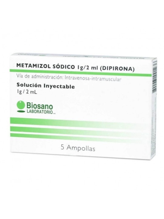 METAMIZOL SODICO 1g/2ml X5AMP