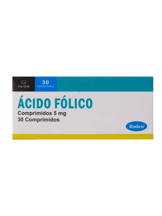 ACIDO FOLICO 5MG X 30 COMP