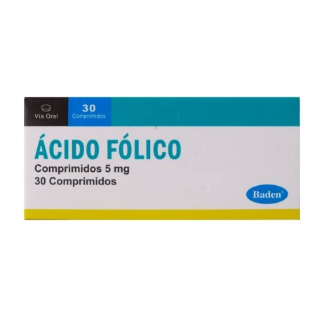 ACIDO FOLICO 5MG X 30 COMP