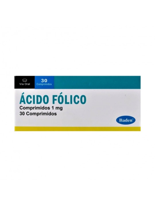 ACIDO FOLICO 1MG X 30 COMP