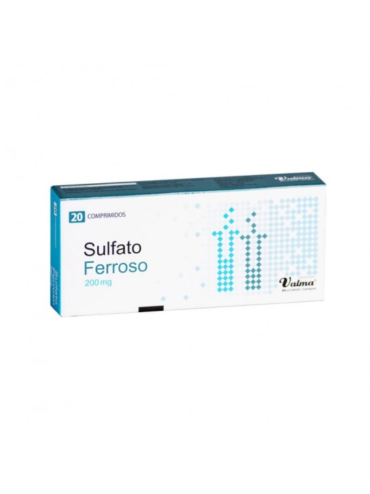 SULFATO FERROSO 200mg X20COM.