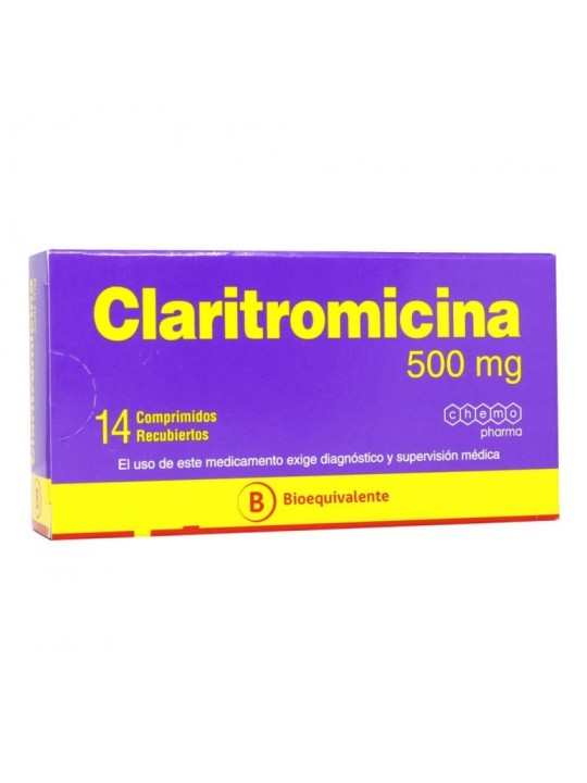 CLARITROMICINA  500mg X14COM.