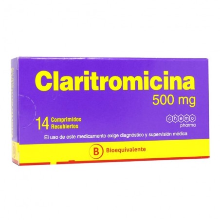 CLARITROMICINA  500mg X14COM.