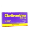 CLARITROMICINA  500mg X14COM.