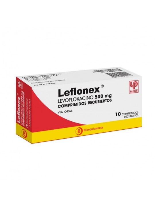 LEFLONEX 500MG X 10 COM REC