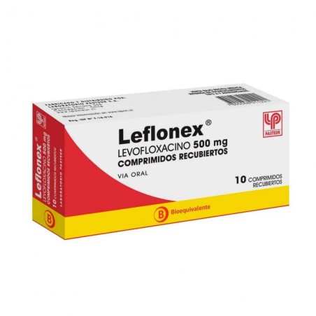 LEFLONEX 500MG X 10 COM REC