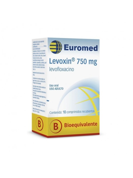 LEVOXIN 750 MG X 10 COM