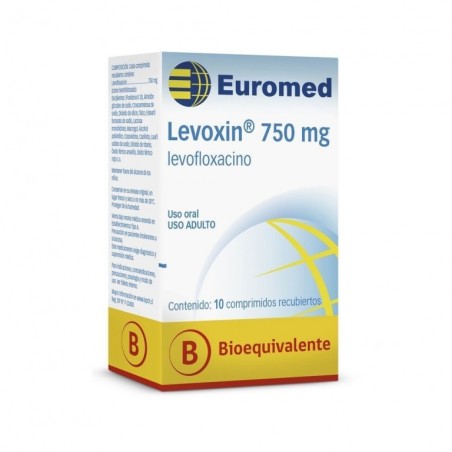 LEVOXIN 750 MG X 10 COM