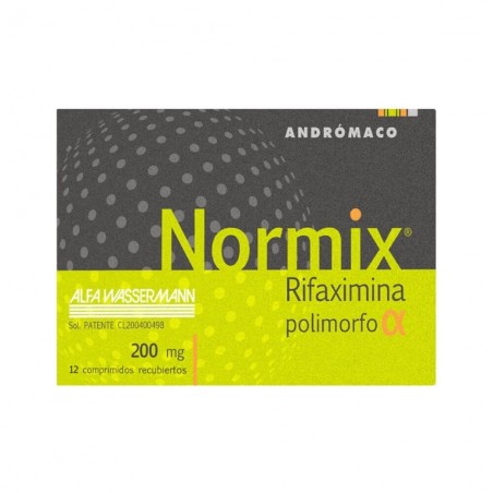 NORMIX 200MG X 12 COM REC