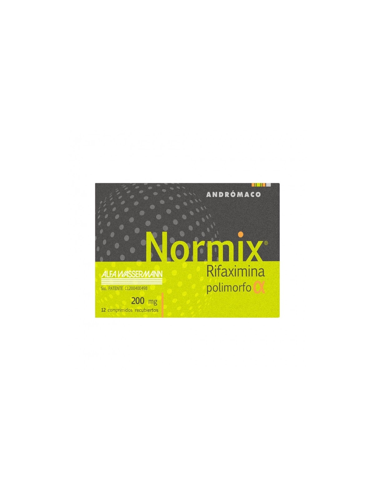 NORMIX 200MG X 12 COM REC