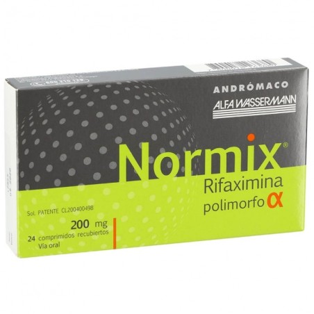 NORMIX 200MG X 24 COM REC